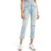 7 For All Mankind Josefina Womens Distressed Denim Boyfriend Jeans In Black