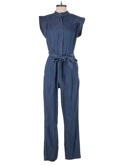 Pre-owned 7 For All Mankind Jumpsuit In Blue