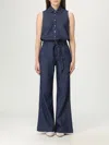 7 For All Mankind Denim Jumpsuit In Blue