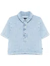 7 For All Mankind Kansas Polo Top In Blue