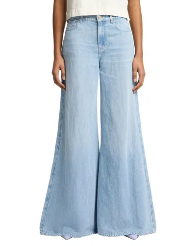 7 For All Mankind Willow Wide Leg Jeans In Kansas In Multi