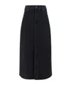 7 For All Mankind Kellie Skirt In Black