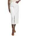 7 For All Mankind Kellie Skirt In White