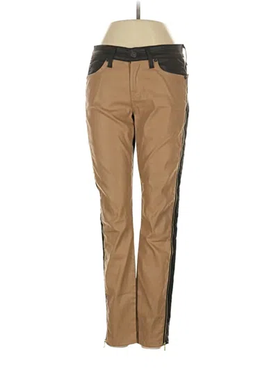 Pre-owned 7 For All Mankind Khaki Pant In Brown