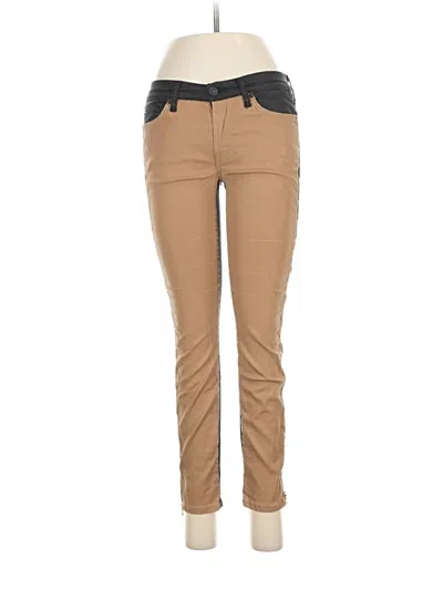 Pre-owned 7 For All Mankind Khaki Pant In Brown