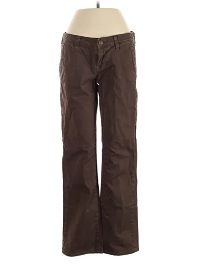 Pre-owned 7 For All Mankind Khaki Pant In Brown