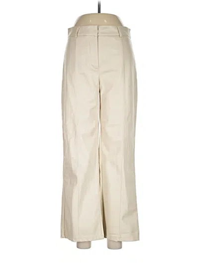 Pre-owned 7 For All Mankind Khaki Pant In Ivory