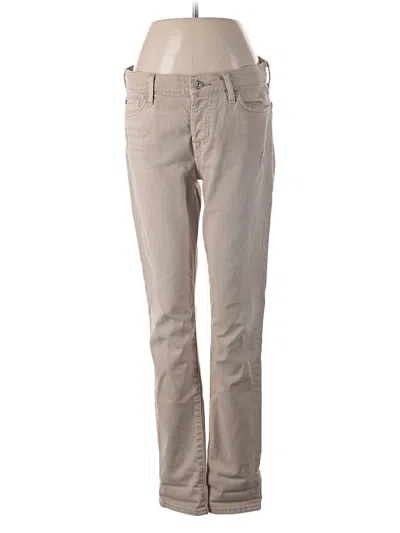 Pre-owned 7 For All Mankind Khaki Pant In Tan