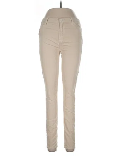Pre-owned 7 For All Mankind Khaki Pant In Tan