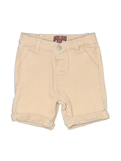 Pre-owned 7 For All Mankind Kids' Khaki Shorts In Brown
