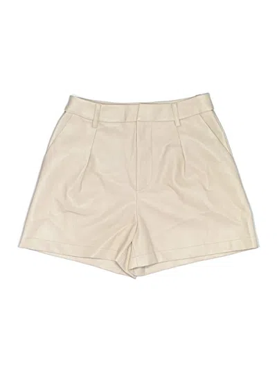 7 For All Mankind Khaki Shorts In Ivory