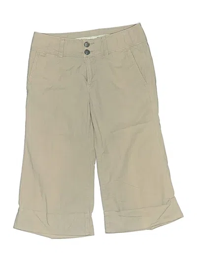 Pre-owned 7 For All Mankind Khaki Shorts In Tan