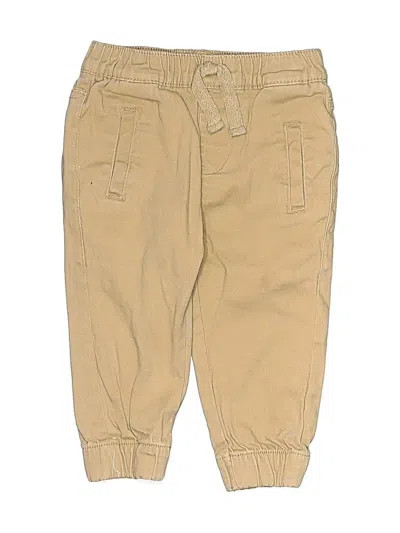Pre-owned 7 For All Mankind Babies' Khakis In Tan
