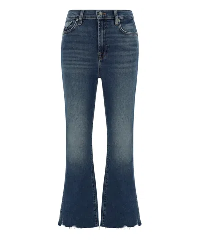 7 For All Mankind Kick Luxe Jeans In Blue
