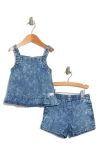 7 FOR ALL MANKIND 7 FOR ALL MANKIND KIDS' DENIM TOP & SHORTS SET