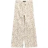7 For All Mankind Kids' Leopard Wide Leg Jeans In Animal Print