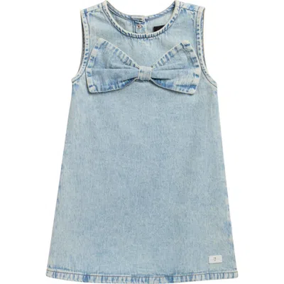 7 For All Mankind Kids' Sleeveless Denim Dress In Blue