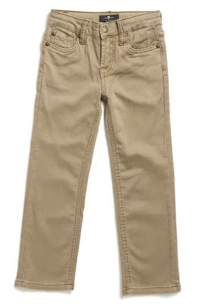 7 For All Mankind Kids' Straight Leg Jeans In Brown