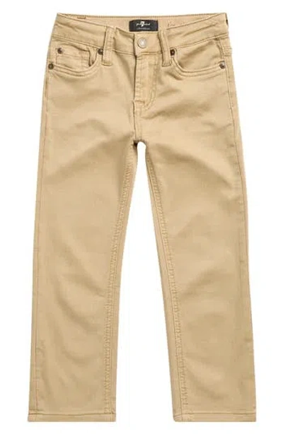 7 For All Mankind Kids' Straight Leg Jeans In Brown