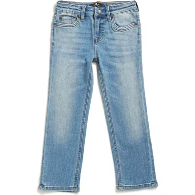 7 For All Mankind Kids' Stretch Straight Leg Jeans In Blue
