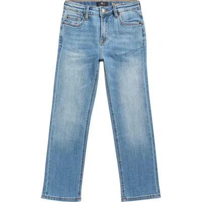 7 For All Mankind Kids' Stretch Straight Leg Jeans In Blue