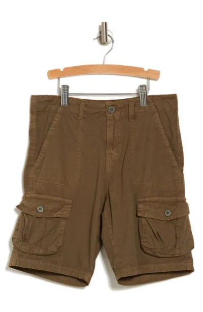 7 For All Mankind Kids' Washed Cargo Shorts In Earth