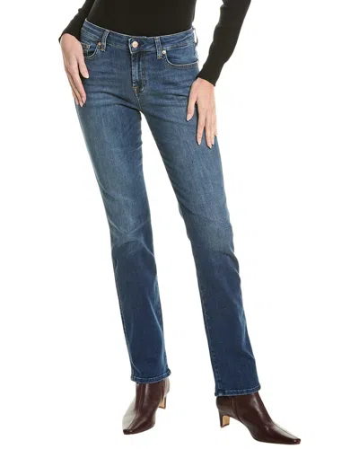 7 For All Mankind Kimmie Cambridge Straight Jean In Blue