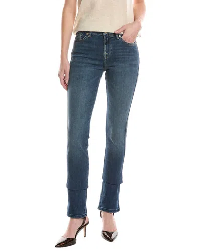 7 For All Mankind Kimmie Cambridge Straight Jean In Blue