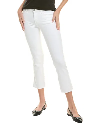 7 For All Mankind White Curvy Baby Bootcut Jean