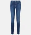 7 For All Mankind Kimmie High-rise Straight Jeans In Blue
