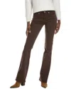 7 For All Mankind Kimmie Hot Fudge Form Fitted Bootcut Jean In Brown