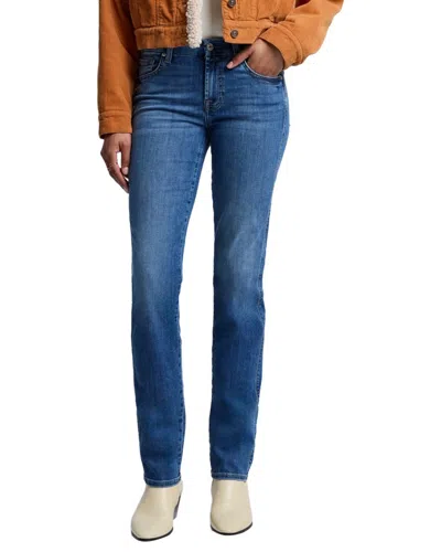 7 For All Mankind Kimmie Marsh Straight Leg Jean In Black