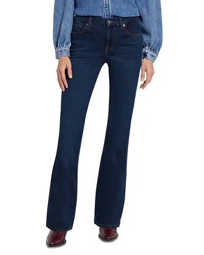 7 For All Mankind Kimmie Mid Rise Bootcut Jeans In Rinsed Indigo In Blue