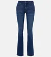 7 For All Mankind Kimmie Mid-rise Straight Jeans In Park Avenue