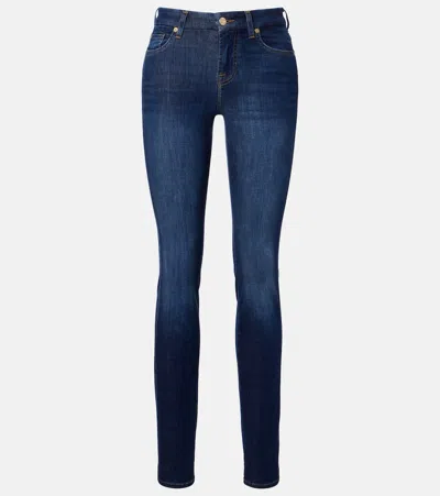 7 For All Mankind Kimmie Straight Jeans In Blue