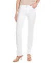 7 For All Mankind Kimmie White Form Fitted Straight Jean In White