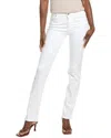 7 For All Mankind Kimmie White Form Fitted Straight Jean In White