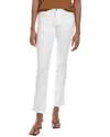 7 FOR ALL MANKIND KIMMIE WHITE FORM FITTED STRAIGHT LEG JEAN