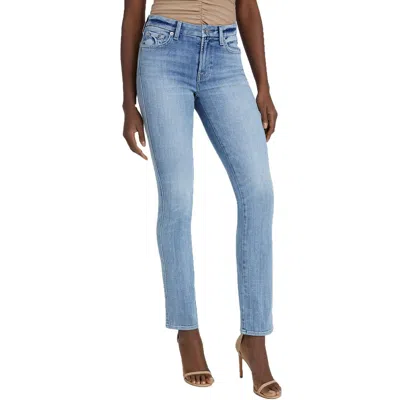 7 For All Mankind Kimmie Womens Fitted Denim Straight Leg Jeans