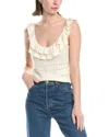 7 For All Mankind Knit Tank In White
