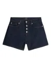 7 For All Mankind Kori Button-fastening Denim Shorts In Blue