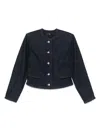 7 For All Mankind Long Sleeve Snap Button Denim Jacket