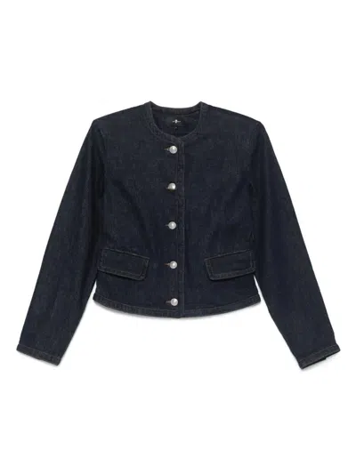 7 FOR ALL MANKIND `LADY JACKET SMOOVE WITH EXPOSED BUTTONS` JACKET