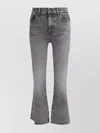 7 For All Mankind Leather Patch Flared Leg Jeans