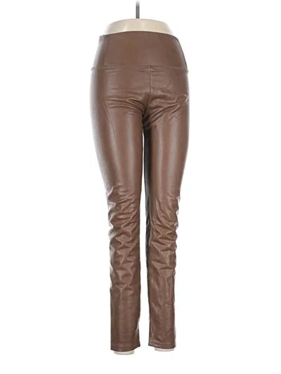 Pre-owned 7 For All Mankind Leggings In Brown