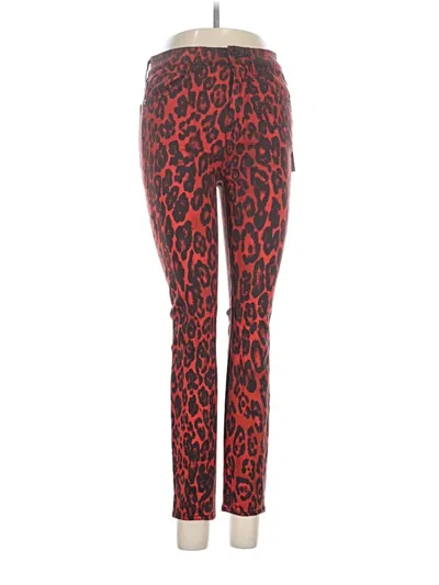 Pre-owned 7 For All Mankind Leggings In Red