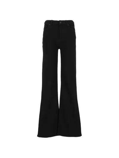 7 For All Mankind The Leggy High Rise Bootcut Jeans In Soho Night In Black