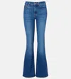 7 For All Mankind Leggy Bootcut Straight Jeans In Blue