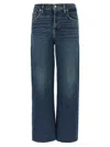 7 For All Mankind Faded Effect Cropped Jeans In Blue