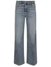 7 For All Mankind Flared High-waist Jeans In Luxe Vintage Denim In Blue